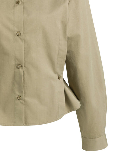 Yaya Blouse Poplin Elmwood Green