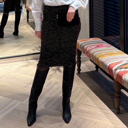 Rok Party Paillet Bruin - Peet kleding