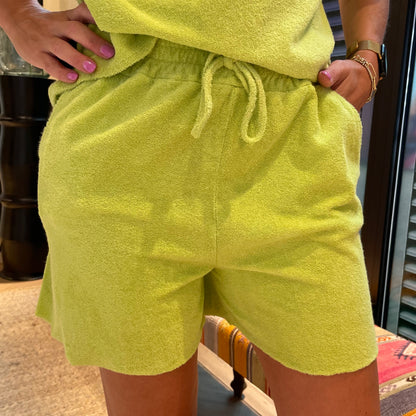 Azzurro Badstof Short Lime - Peet kleding