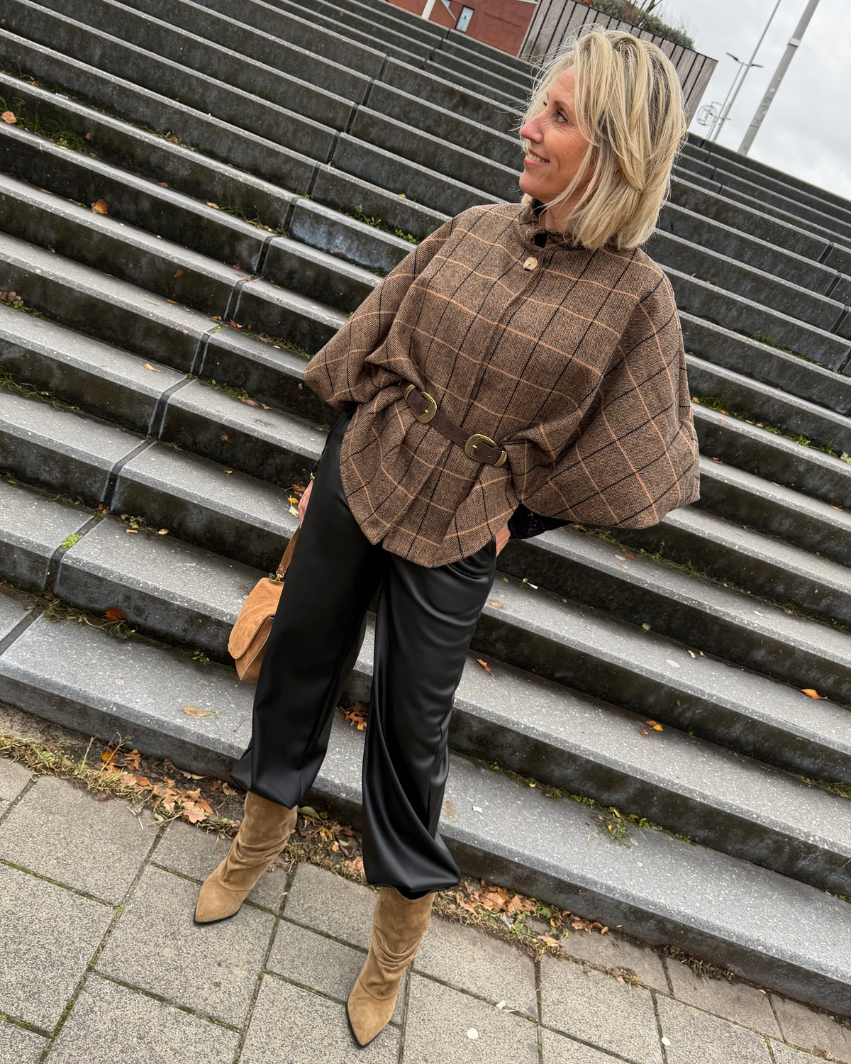Riem Dolly Suède Donkerbruin - Peet kleding