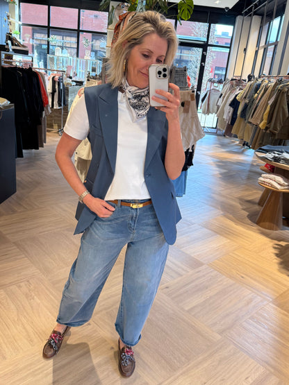 Ambika Gilet Jeansblauw - Peet kleding