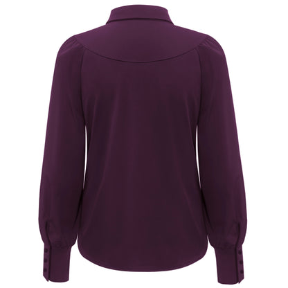 Triple Nine - Travel Blouse Moon Aubergine - 5919 - Peet kleding