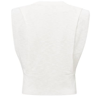 Yaya Top Mouwloos Wit - Peet kleding