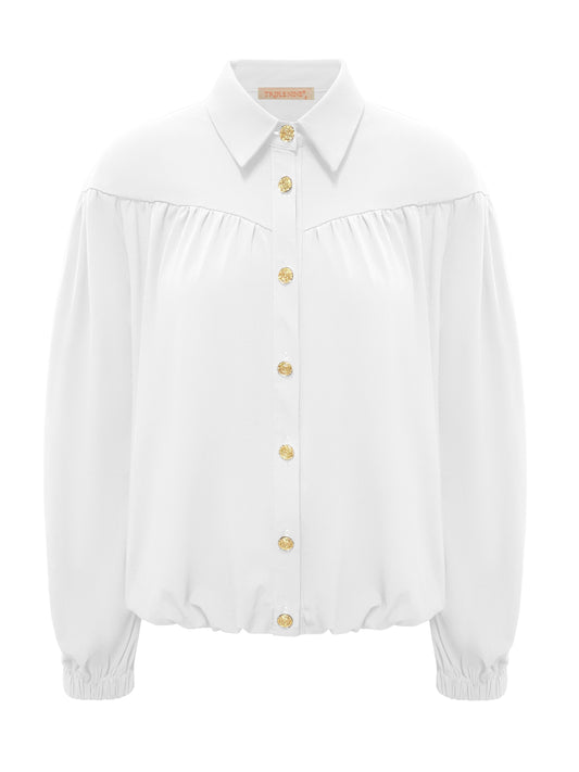 Triple Nine - Travel Blouse Sasha Wit - 5951 - Peet kleding