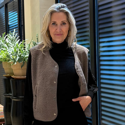 Zhrill Gilet Eren Taupe - Peet kleding