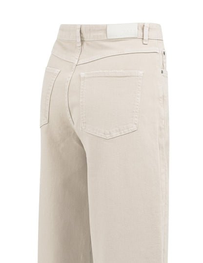 Yaya Beige Jeans Wide - Peet kleding