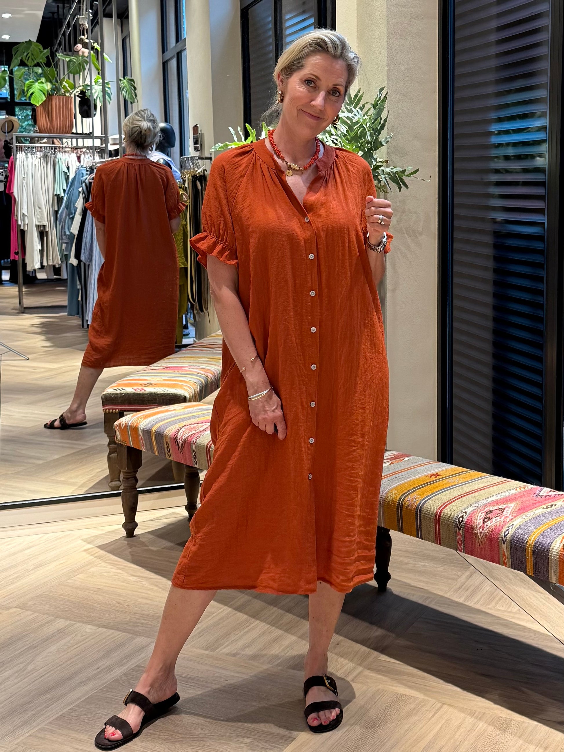 Jurk Amber Brique - Peet kleding