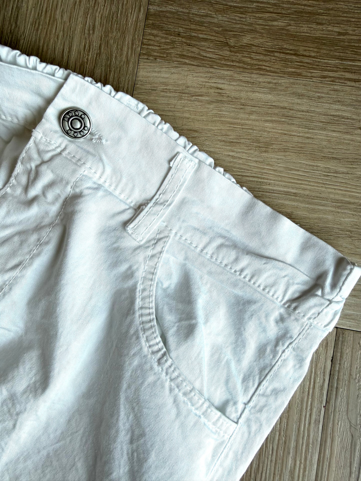 Broek Barrel Ricky Wit - Peet kleding