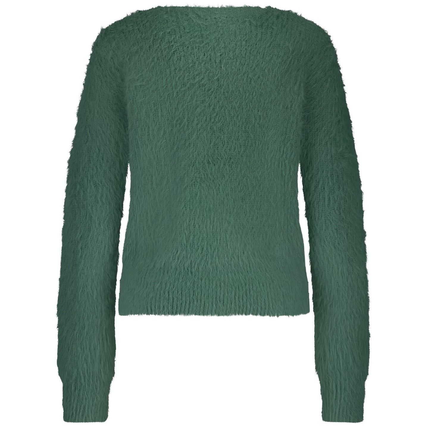 Red Button Vest Fuzzy Groen - Peet kleding