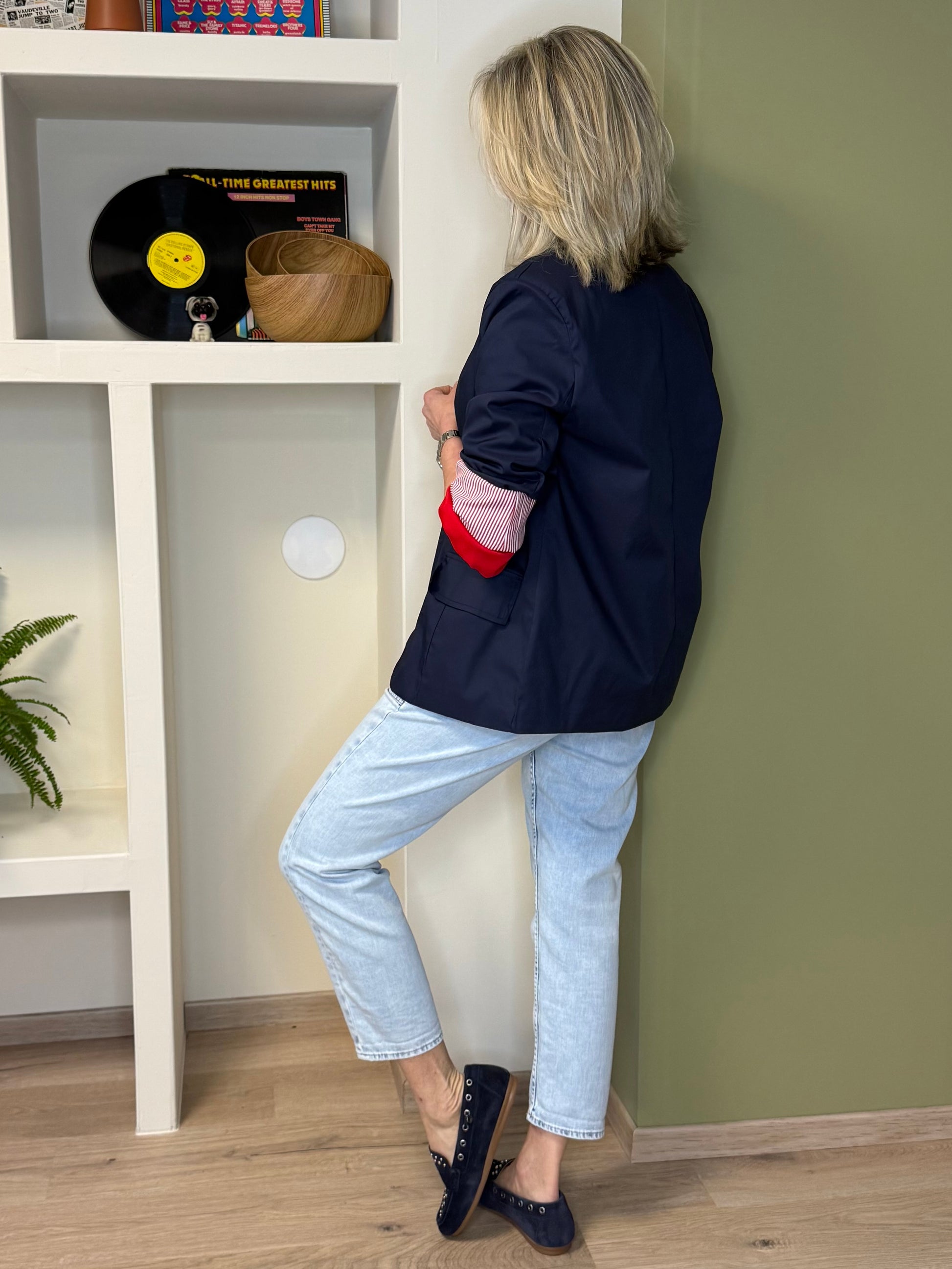 Ambika Bomber Blazer Navy - Peet kleding