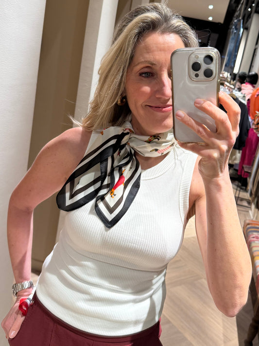 Sjaal Teckel Zwart - Peet kleding