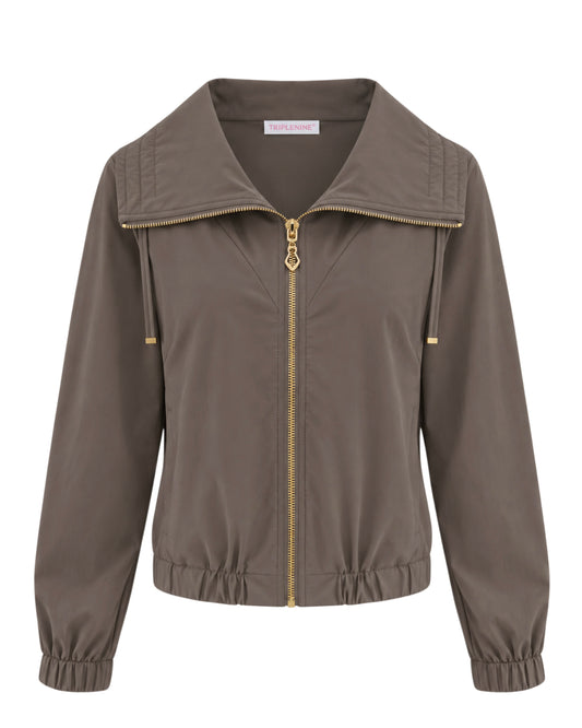 Triple Nine - Travel Jas Collinna Taupe - 92425 - Peet kleding