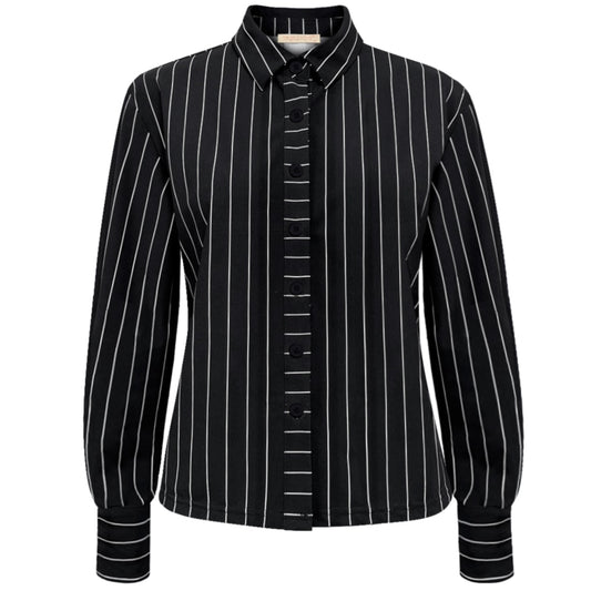Triple Nine - Travel Blouse Chalke Zwart - 5921 - Peet kleding
