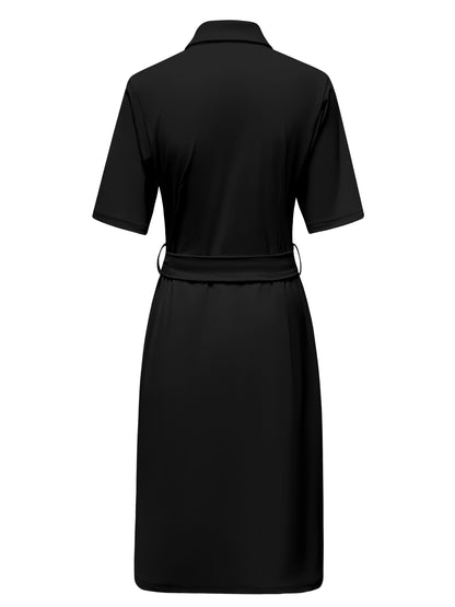 Triple Nine Travel Jurk Anne Zwart - 51825 - Peet kleding