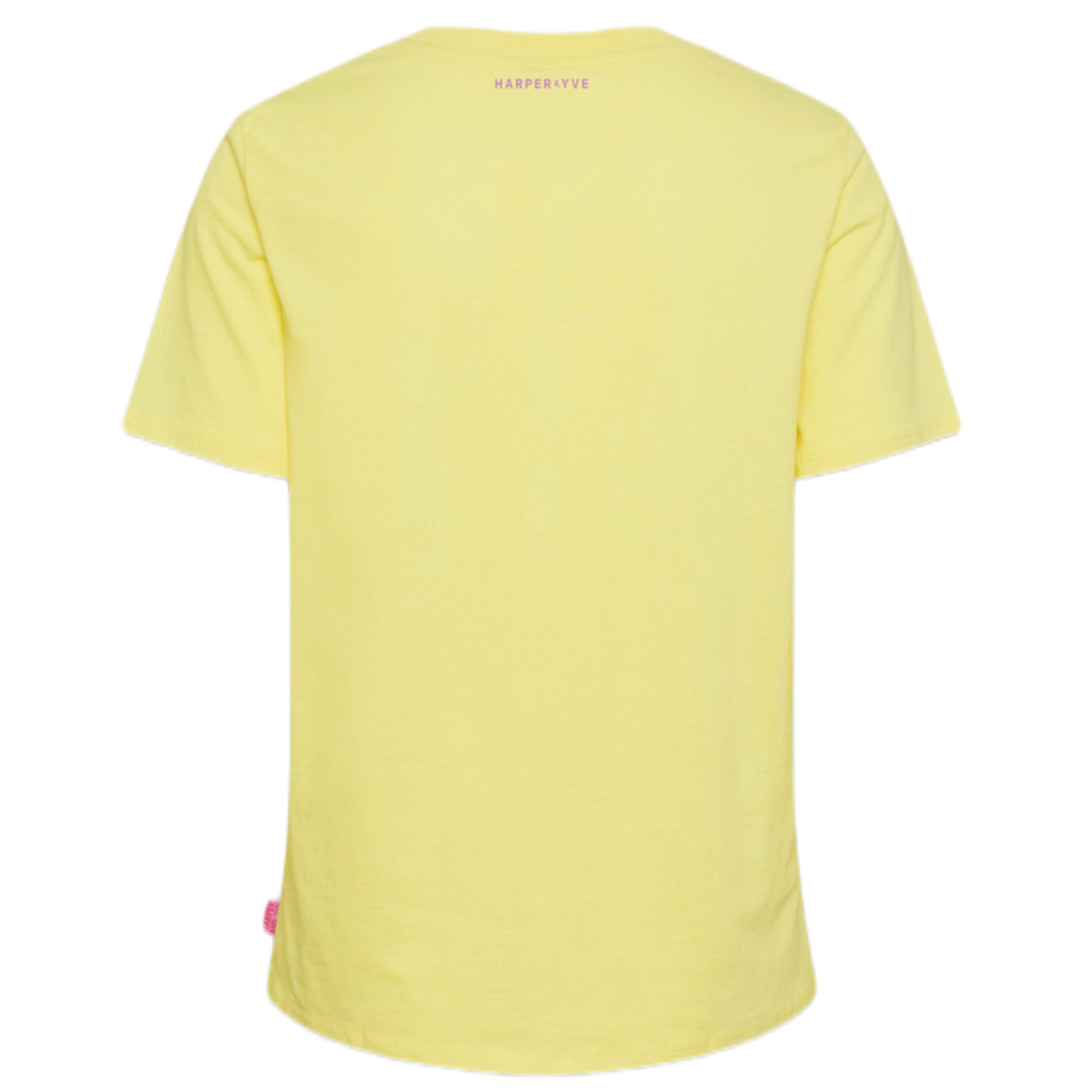 Harper & Yve T-shirt Logo Geel - Peet kleding