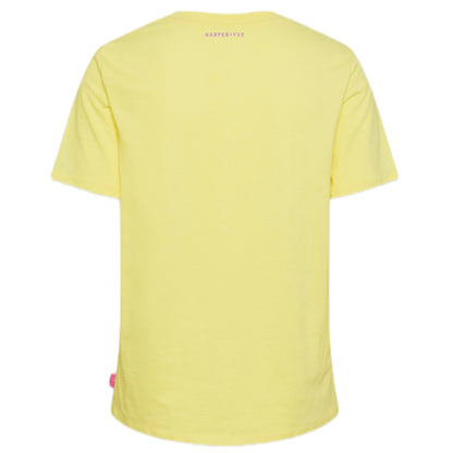 Harper & Yve T-shirt Logo Geel - Peet kleding