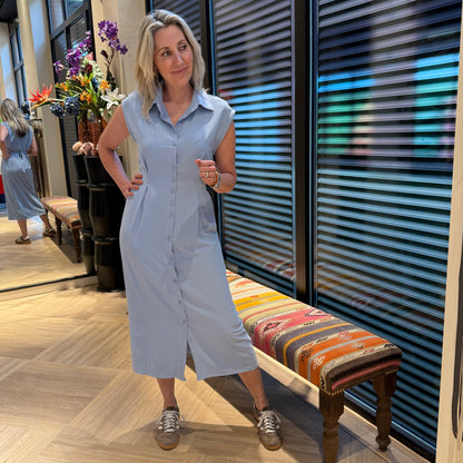 Azzurro Jurk Doortje Lichtblauw - Peet kleding