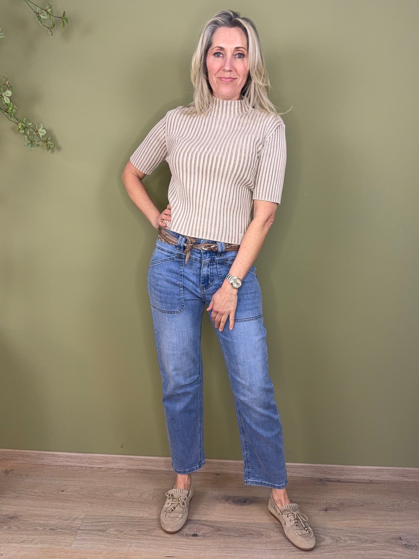 Zhrill Trui 3/4 Arden Zand - Peet kleding