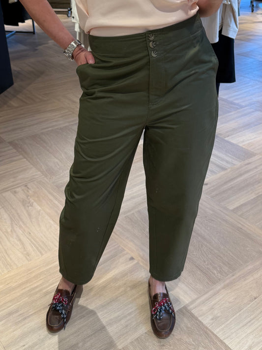 Yaya Barrel Broek Army
