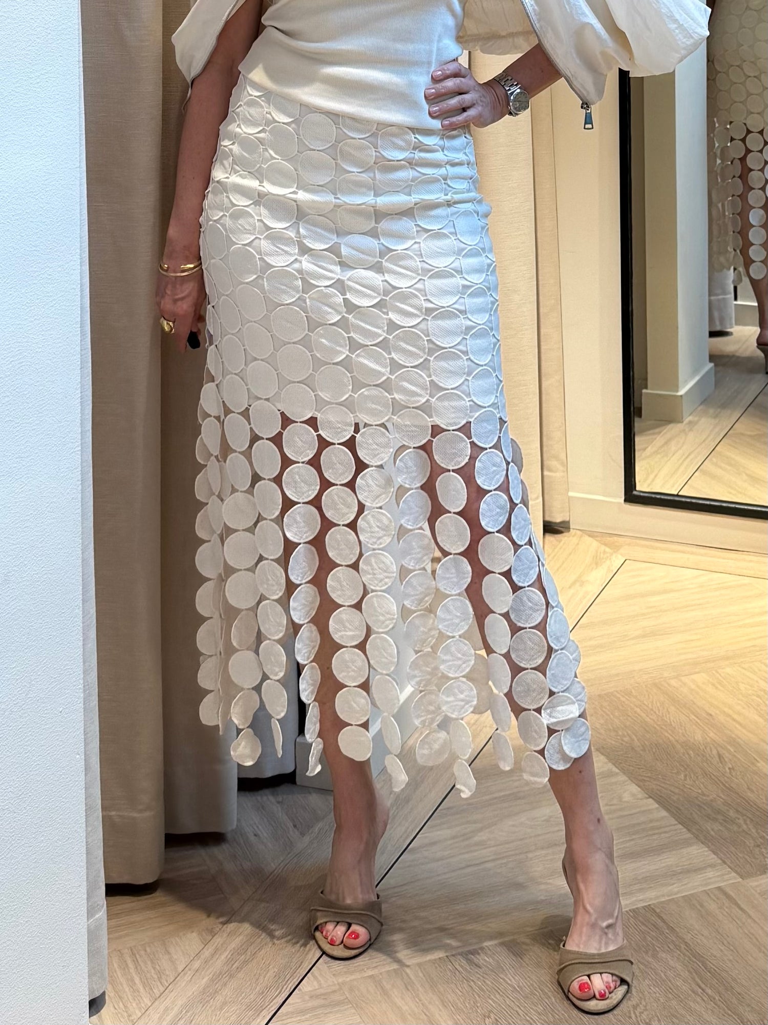 Copenhage Muse Rok Thea Off White - Peet kleding