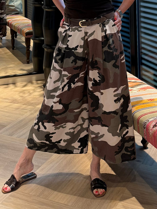 Broek Culotte Camouflage - Peet kleding