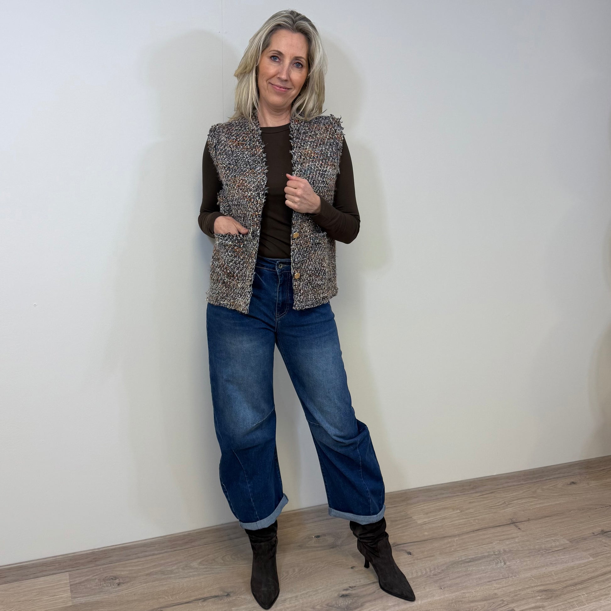 Azzurro Gilet Amber Multi - Peet kleding