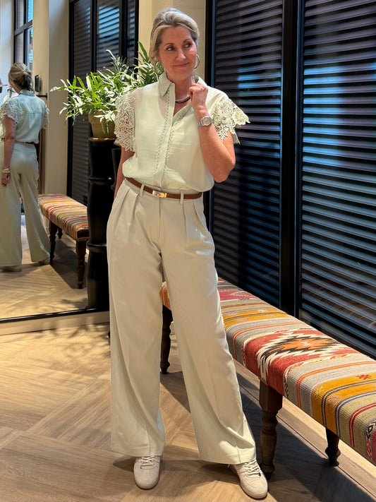 Copenhage Muse Ivanna Pantalon Licht Groen - Peet kleding