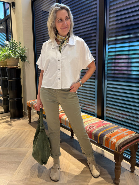 Red Button Broek Tessy Light Khaki - Peet kleding