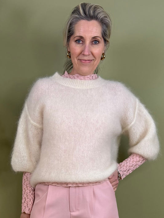 Mohair Trui Pip Offwhite - Peet kleding