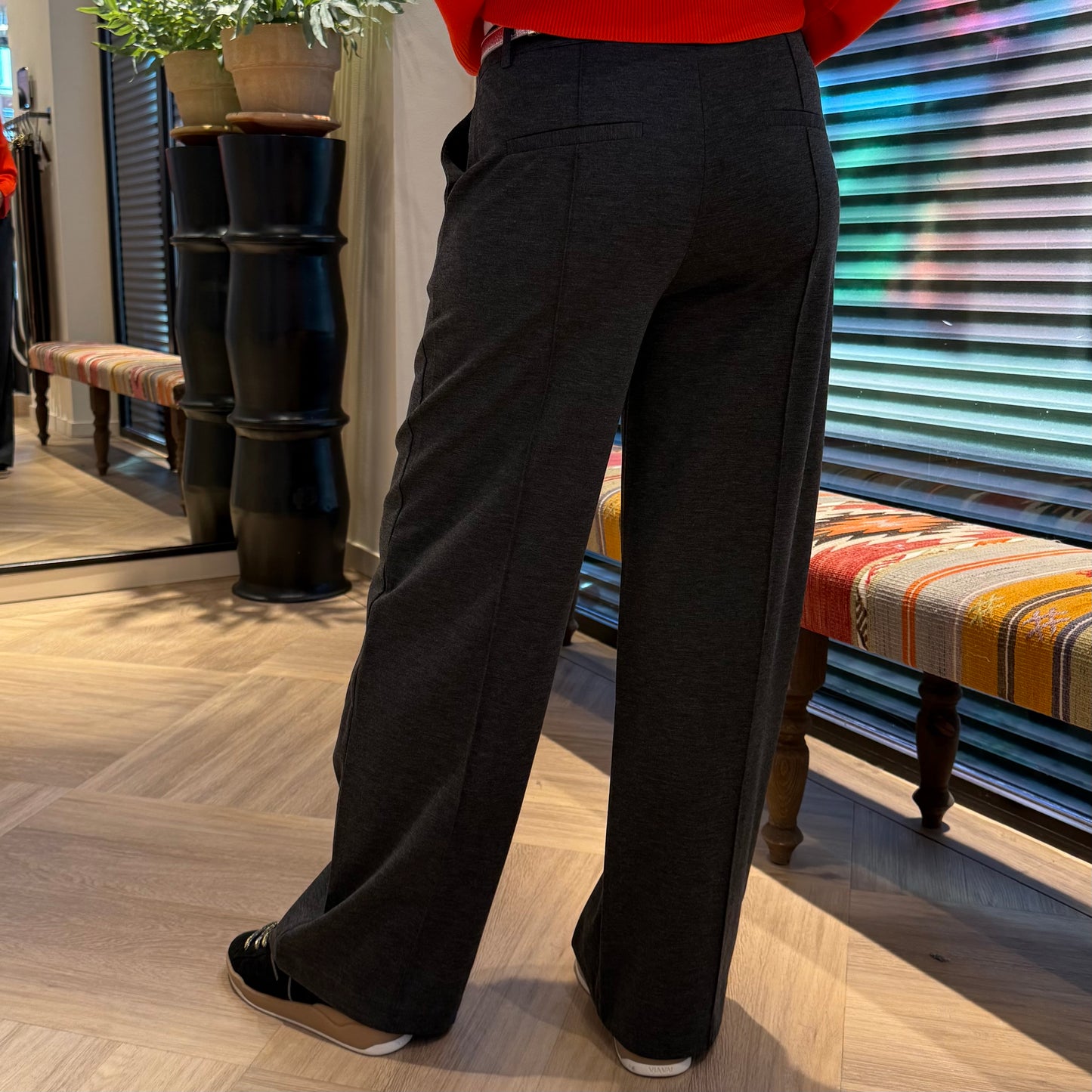 Ichi Broek Kate Grijs - Peet kleding