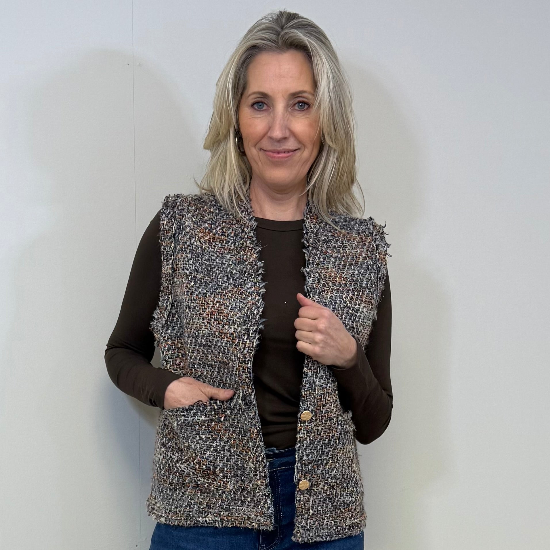 Azzurro Gilet Amber Multi - Peet kleding