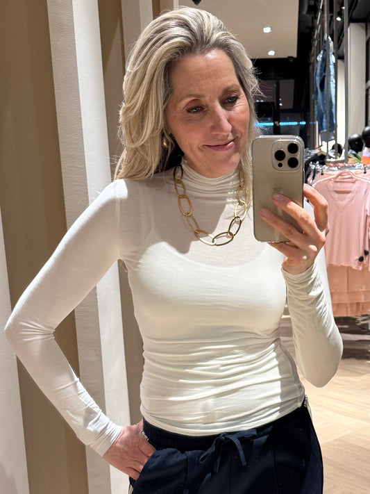 Top Basic Turtle Ecru - Peet kleding