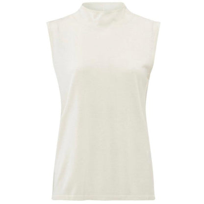 Yaya Top Mouwloos Chalk White - Peet kleding