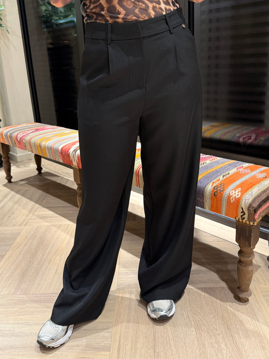 Ambika Pantalon Gris Zwart - Peet kleding