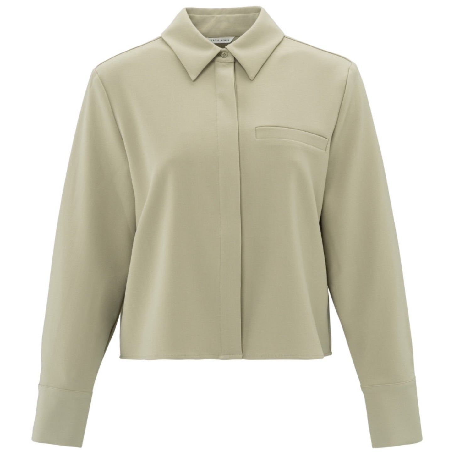 Yaya Cropped Blouse Beige - Peet kleding