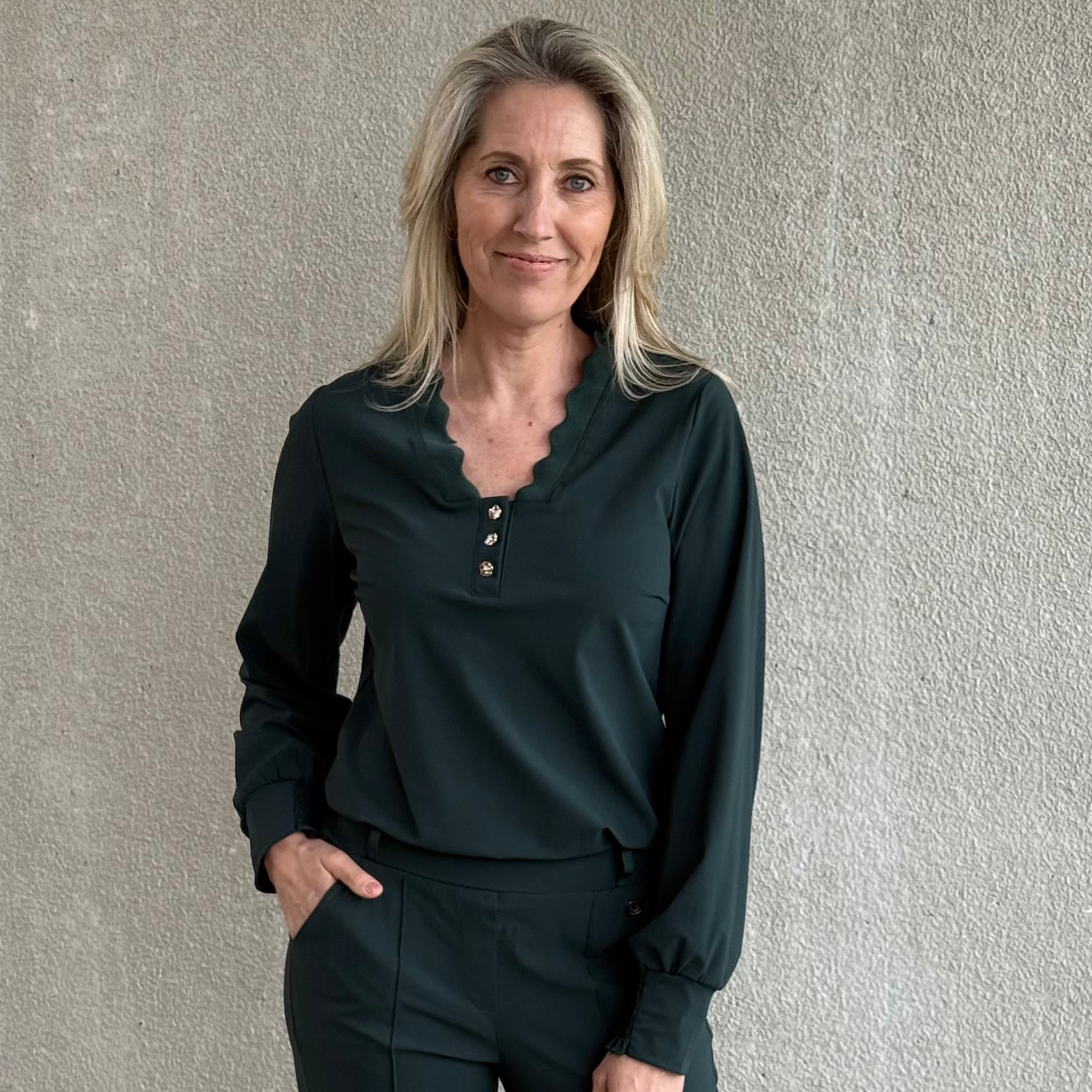 Triple Nine - Travel Top Laura Groen - 6933 - Peet kleding