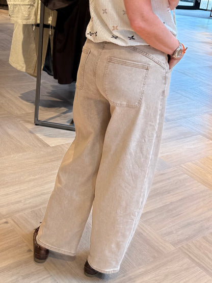 Barrel Jeans Beau Cappuccino - Peet kleding