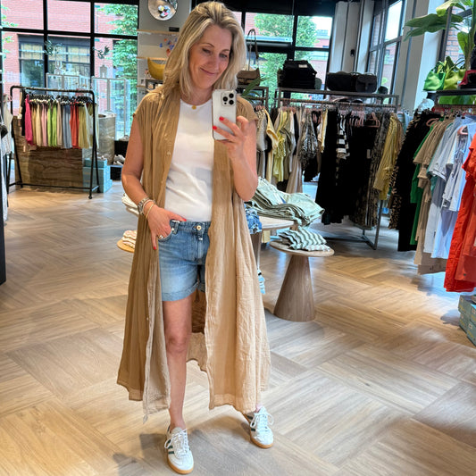 Jurk Grimaud Camel - Peet kleding