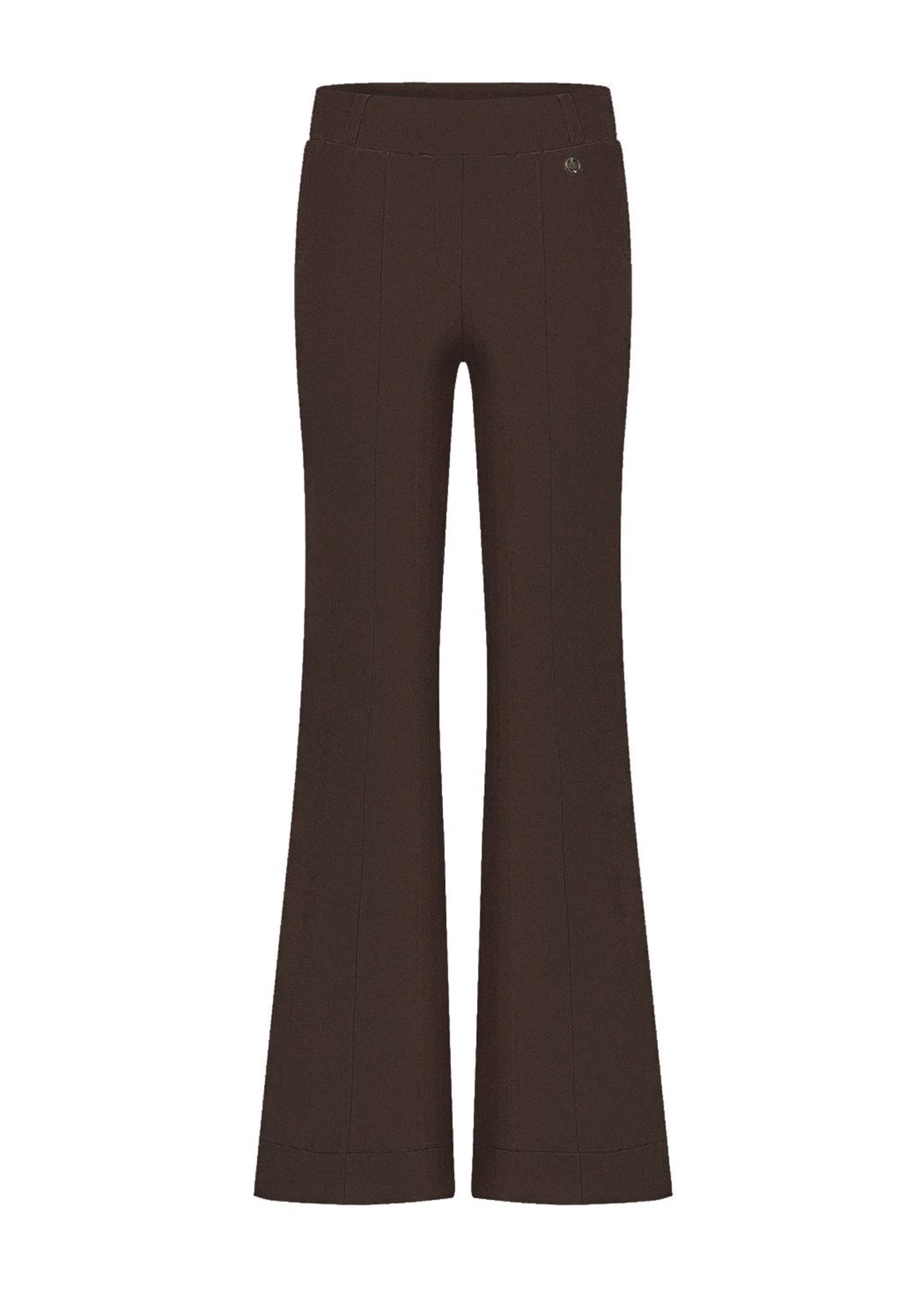 Triple Nine - Travel Broek Fleur Donkerbruin - 2301 - Peet kleding