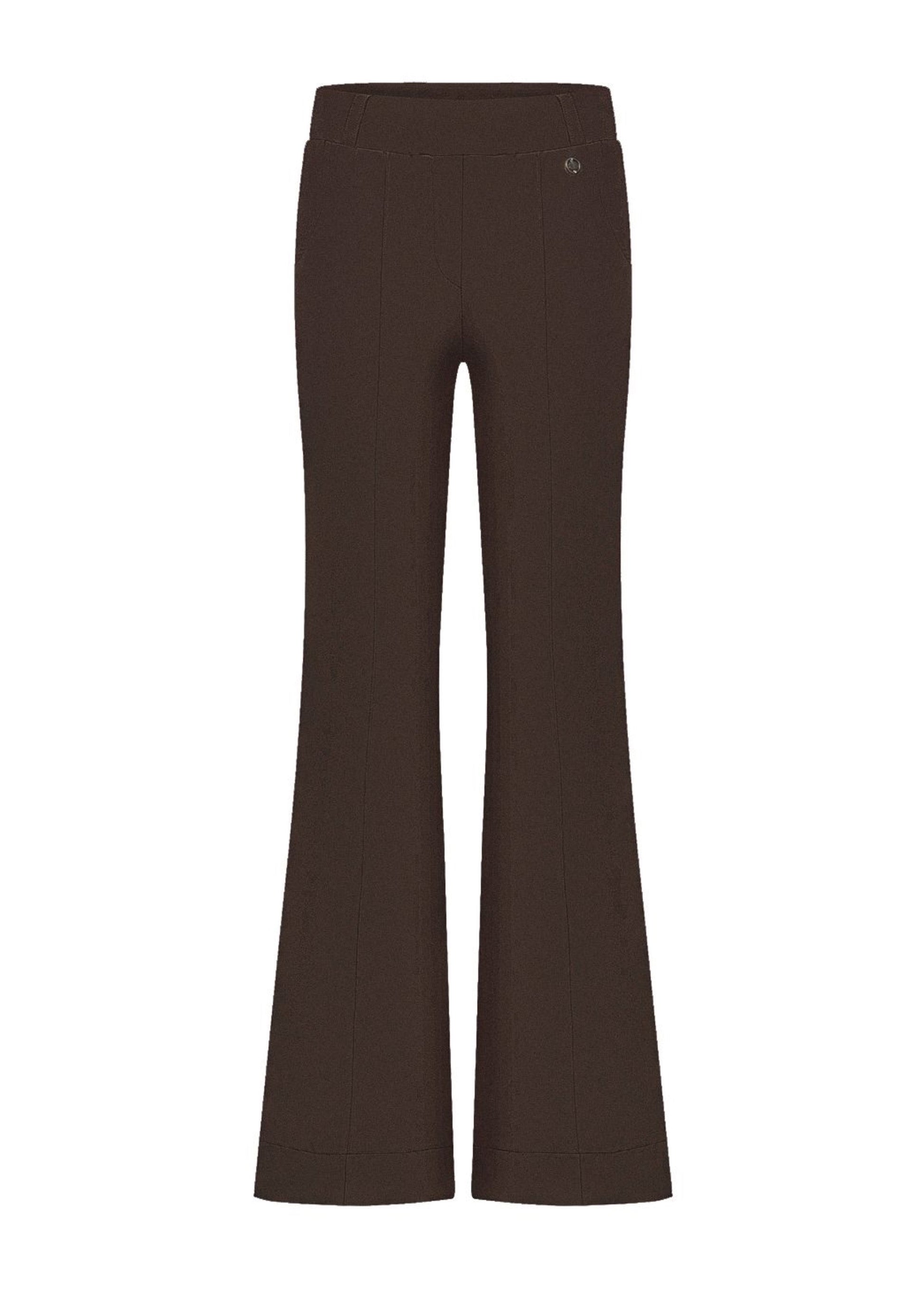 Triple Nine - Travel Broek Fleur Donkerbruin - 2301 - Peet kleding