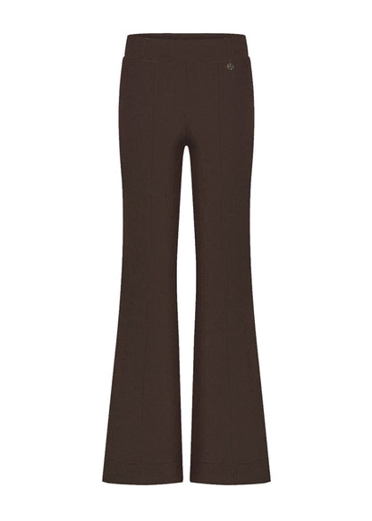 Triple Nine - Travel Broek Fleur Donkerbruin - 2301 - Peet kleding