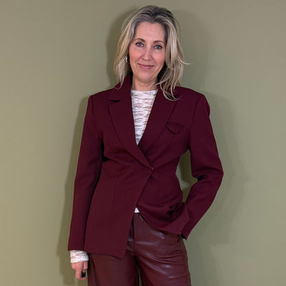 Ambika Blazer Bordeaux - Peet kleding