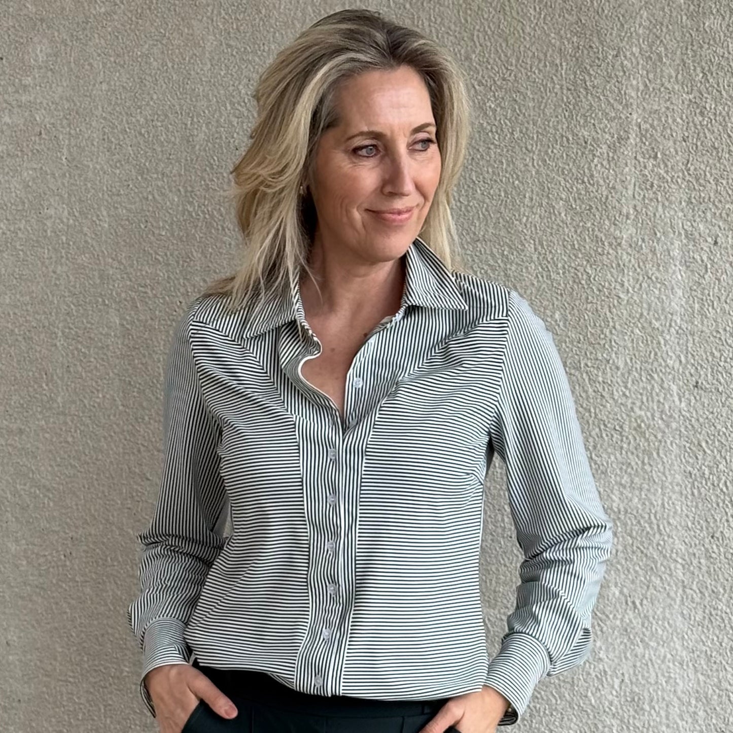 Triple Nine - Travel Blouse Birgit Groen - 5922 - Peet kleding