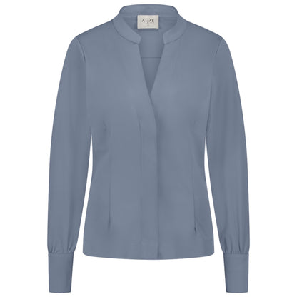 Aime Blouse Noelle Steel Blue - Peet kleding