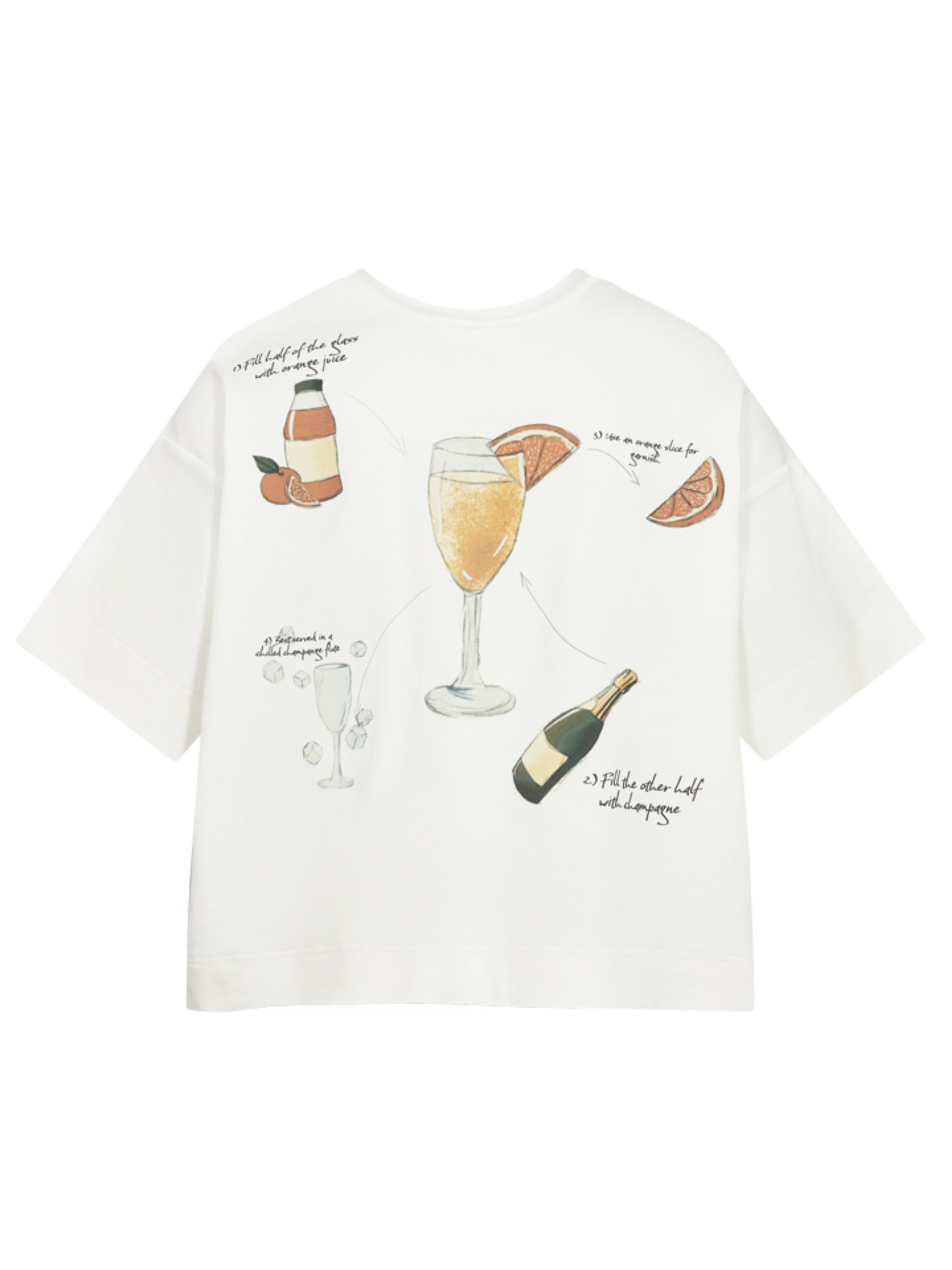 Copenhage Muse Tee Offwhite Mimosa - Peet kleding