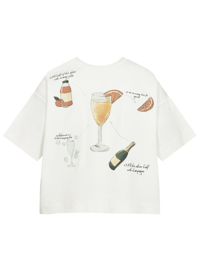 Copenhage Muse Tee Offwhite Mimosa - Peet kleding