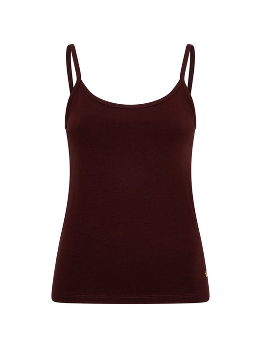 Red Button Singlet Burgundy - Peet kleding