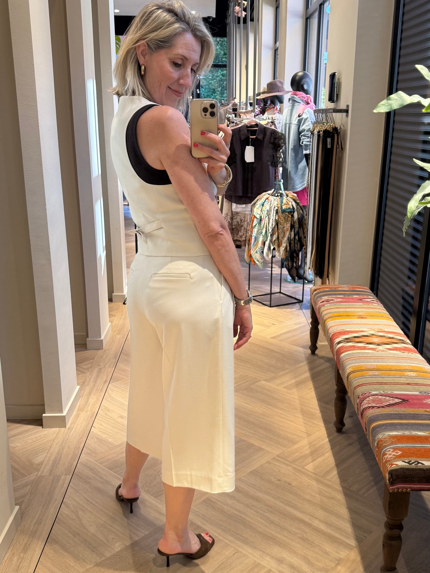 Copenhage Muse Tailor Gilet Off White - Peet kleding