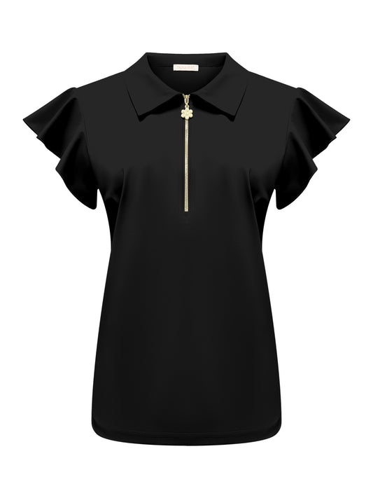 Triple Nine Travel Top Fia Zwart - 6937 - Peet kleding
