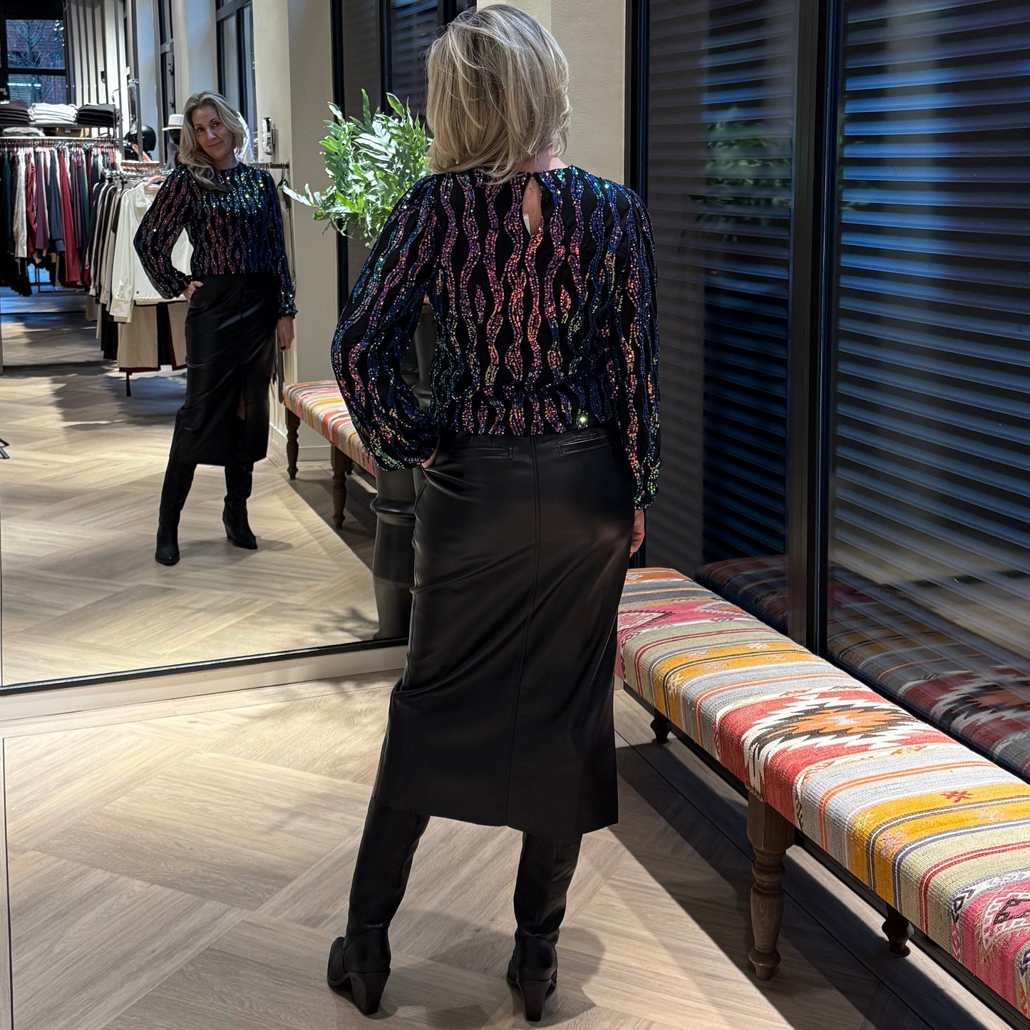 Azzurro Top Pia Multi - Peet kleding